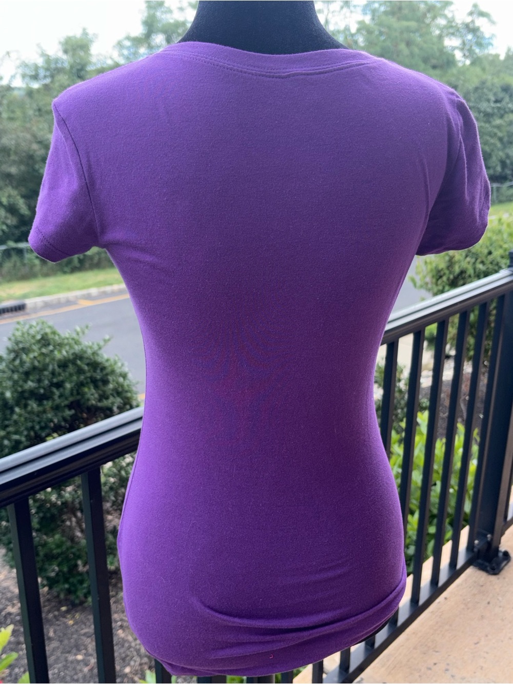 Purple Butterfly Embellished Women's Tee (new without tags) - Picture 5 of 10